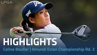 Celine Boutier Highlights  The Amundi Evian Championship Round 3 [upl. by Emelita]