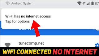 WiFi Connected But No Internet Problem Fix✅  WiFi Internet Problem 2024 [upl. by Madelene]