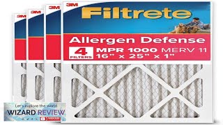 Filtrete 16x25x1 AC Furnace Air Filter MERV 11 MPR 1000 Micro Allergen Review [upl. by Arch]