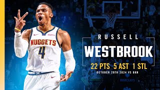 Russell Westbrook On FIRE Off The Bench 🔥  Full Game Highlights vs Nets 102924 [upl. by Benildas219]