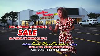 Supernova Furniture PreGrand Opening Sale in Humble at Deerbrook Mall [upl. by Xuagram155]