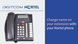 Change name on your extension with your Nortel phone [upl. by Lockhart]