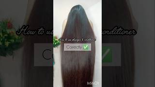 How to use shampoo and conditioner correctlyhaircarehairtipshairgrowthlonghairshortshair [upl. by Ettigirb497]