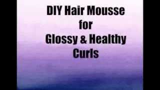 DIY Hair Mousse for Curly Hair [upl. by Ortensia18]