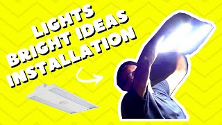 Brilliant Solutions Installing and Reviewing Linear High Bay Shop Lights [upl. by Nwahsed]