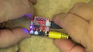 XY Mini Bluetooth receiver board test run [upl. by Ern]