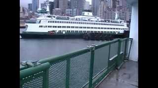 Onboard the Washington State Ferry MV Kaleetan Departing Seattle 730 am Feb 2012 [upl. by Venice]