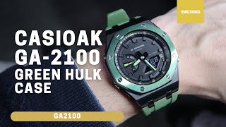 CasiOak GA2100 Metal TwoTone Green Hulk [upl. by Breh994]