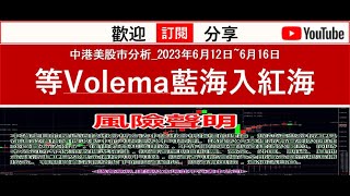 中港美股市分析2023年6月12日6月16日 等Volema藍海入紅海 [upl. by Terina124]