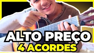 4 ACORDES  quotEU SEI QUE FOI PAGO UM ALTO PREÇOquot Violão Gospel  sem pestanas [upl. by Niliak]