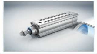 Festo DSBC Cylinders with Selfadjusting cushion [upl. by Giraldo]