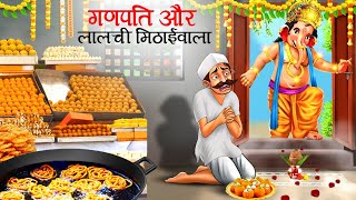 लालची मिठाईवाला हिन्दी कहानी  मिठाईवाला की कहानी  KAHANI  Lalchi Mithaiwala  Greedy Sweet [upl. by Bunder]