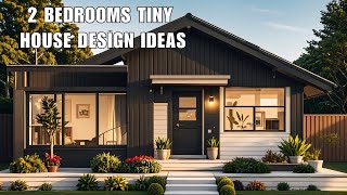 Stunning Tiny House 2 Bedrooms Design Ideas  Metal wall Cladding House Design [upl. by Nylahs]