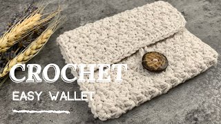 Simple Crochet Gift Ideas  How to Crochet a Wallet  FREE CROCHET PATTERN [upl. by Umont]