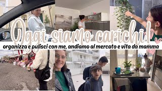 Mattinata al mercato con mamma organizza e pulisci con me spesa festa e uscite debbyg vlog✨ [upl. by Trillby]