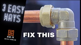 FIX LEAKING COMPRESSION PIPE FITTING  pipe leak [upl. by Eelyek]