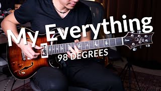 98 Degrees My Everything PRS SE HOLLOWBODY II PIEZO  guitar cover by Vinai T [upl. by Nawk]