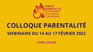 Comité parentalité 2022  Conclusion [upl. by Farmann]