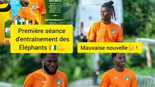 🛑🔥🇨🇮ZAMBIE VS CÔTE DIVOIRE Première séance dentraînement des éléphants [upl. by Wendin296]