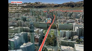 Maratón de Santiago 2024 fly over the halfmarathon course Video of the race path [upl. by Ojaras]