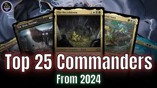 Top 25 Commanders of 2024 mtg [upl. by Eizzil]