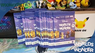 Opening 36 Packs Of Woolworths Disney World Of Wonders Trading Cards [upl. by Len]