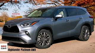 2021 Toyota Highlander Platinum AWD in Moon Dust Color [upl. by Eugenius]