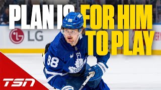 Johnston Right now the plan is for William Nylander to play in Game 4 [upl. by Collette503]