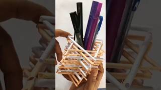 Easy paper pen holder making trendingshorts diy paperart craft art trending youtubeshorts [upl. by Lesna]