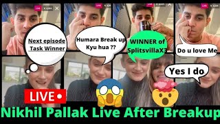 Nikhil and Palak talking after breakup 😱 splitsvilla mtv [upl. by Arednaxela]