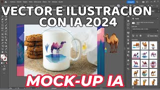 CREAR VECTORES MOCKUPS ILUSTRACIONES CON IA 2024  novedades AI ILLUSTRATOR 2024 [upl. by Ehsrop902]