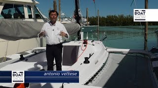 ENG CORSAIR 760  Sailing Trimaran Tour  The Boat Show [upl. by Anselm]