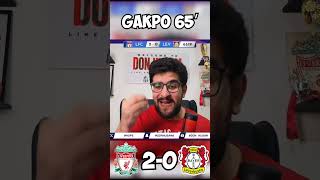 LIVERPOOL VS LEVERKUSEN GOAL REACTIONS DIAZ GOALS Liverpool championsleague luisdiaz football [upl. by Andromeda]