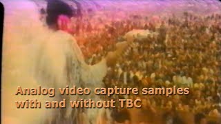 Digitized VHS samples captured with and without a TBC [upl. by Eimmaj]