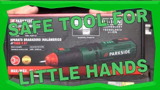 Unboxing and Review Of Parkside Cordless Engraver Tool Sold By Lidl [upl. by Yelkreb]