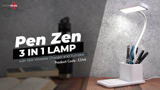 PenZen 3 in 1 Lamp with 15W Wireless Charger and Tumbler by Power Plus [upl. by Aynodal11]