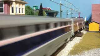 Afternoon With Amtrak on the Northeast Corridor HO Scale [upl. by Lux]