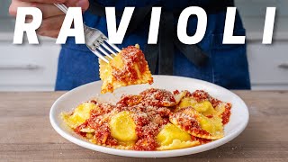 3 CHEESE RAVIOLI WITH HOMEMADE RICOTTA [upl. by Arok]