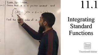 Edexcel A level Maths 111 Integrating Standard Functions [upl. by Ecilahc]