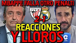 🤣💥 RONCERO NO PUEDE MÁS REACCIONES Y LLOROS AL ATHLETIC 21 REAL MADRID Y EXPLOTAN CONTRA MBAPPÉ [upl. by Jeraldine598]