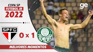 SÃO PAULO 0 X 1 PALMEIRAS  MELHORES MOMENTOS  COPA SÃO PAULO DE FUTEBOL JR  geglobo [upl. by Clark]