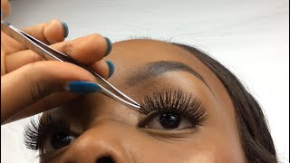 HOW TO Apply False Eyelashes for Beginners [upl. by Lulu]