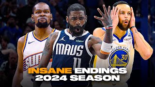 The Most INSANE NBA Endings of 2024 Season 😱 [upl. by Dragelin903]