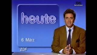 ZDF heute vom 6März1991 dannach Programmtafel  Videotext für alle  VHS TV Classic Reboot [upl. by Halie]