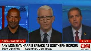 Scott Jennings CNNcalls out Kamala Harris for visiting the U S border a tactical mistake as it rem [upl. by Hadsall823]