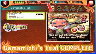 Gamamichis Trial Super Difficulty Mission COMPLETE  Naruto X Boruto Ninja Voltage [upl. by Diandre]