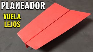 Como Hacer un Avión de Papel Planeador que Vuela mucho y Lejos  Mejores Aviones de Papel [upl. by Nail407]