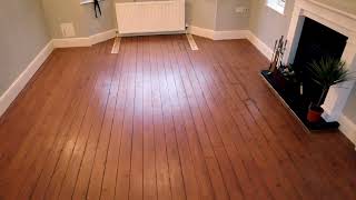 Pine Flooring Restored pine floor wood sanding services in Scunthorpe Doncaster Lincoln amp Grimsby [upl. by Negris]