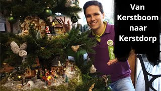 Lemax Kerstdorp in een Kerstboom  Bouwen met Wishpel [upl. by Bart]