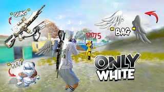 Only White🤍 Color Challenge 😮 Op 1 Vs 4 Gameplay 🤯 Free Fire [upl. by Edda]